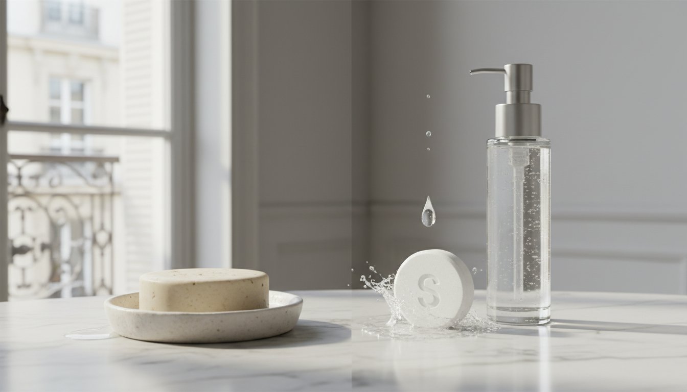 Soin hydrosoluble vs solide : Quelle innovation choisir pour votre peau en 2026 ?