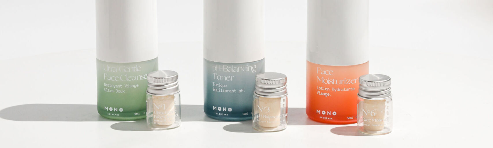 coffret peau équilibrée de MONO Skincare 