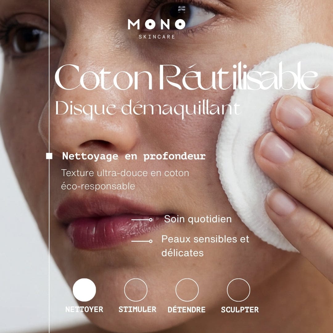 Coton Réutilisable Visage - Mono Skincare