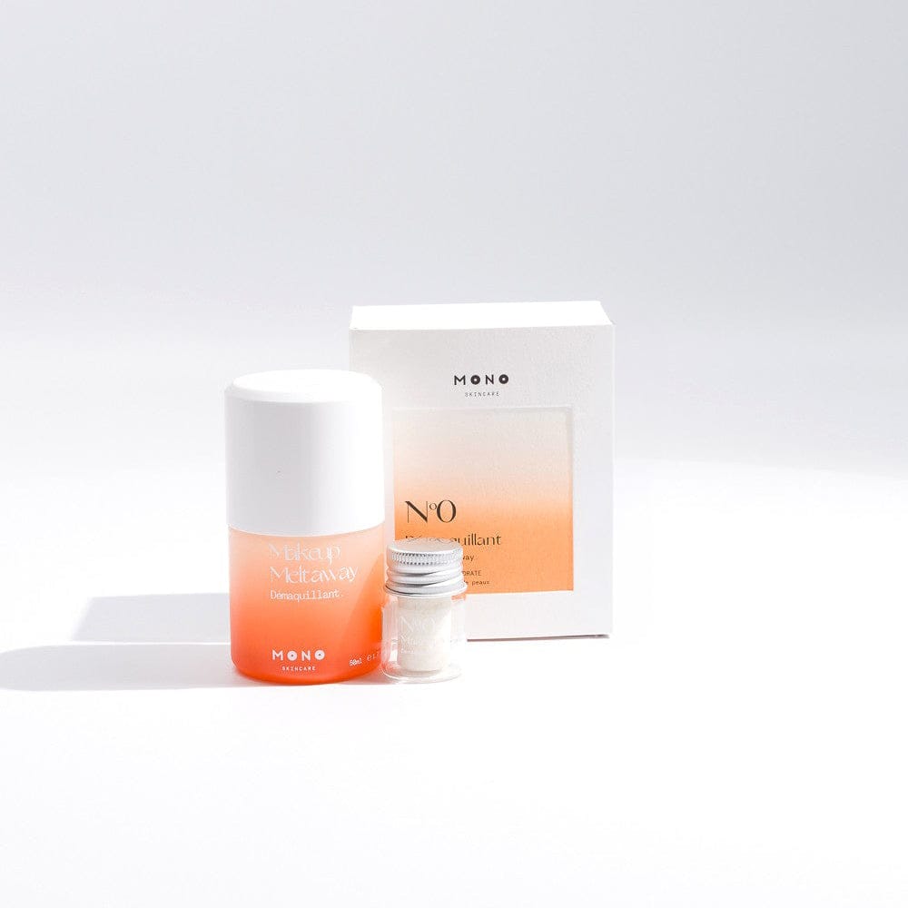 Kit de départ démaquillant MONO avec flacon rechargeable et comprimés naturels pour démaquillage doux